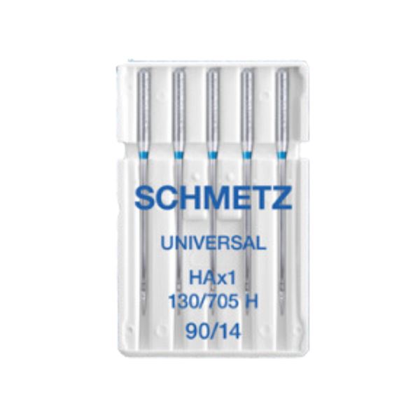130/705 H (Nm  90/14) jehly Schmetz UNIVERSAL pro domácí šicí stroje (5 ks/box) 