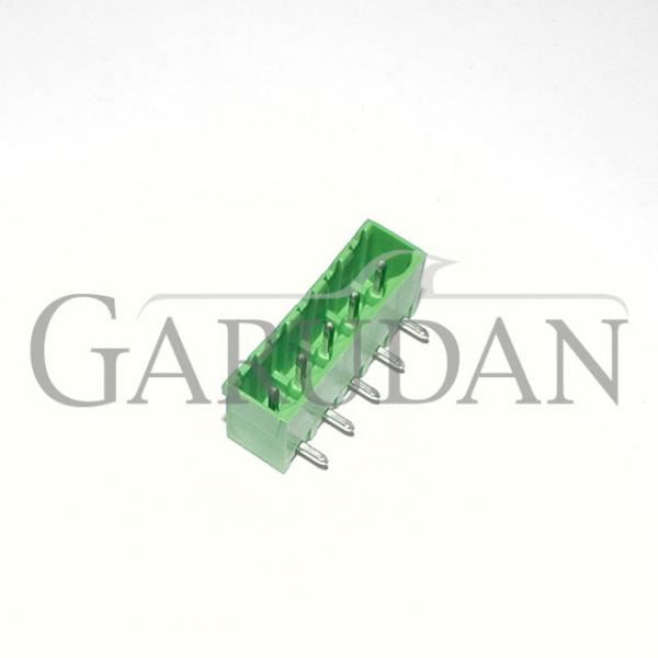 Konektor samice do DPS 1x5p (zelený)