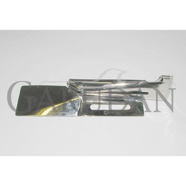 Lemovač 3PLY - vstup pásky 35mm / výstup 12,5mm (pro coverlocky, nezapuštěná montáž)