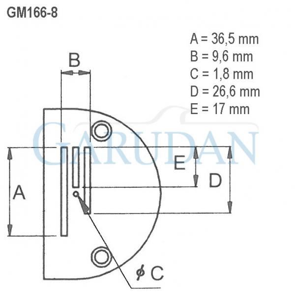 Stehová deska pro Garudan GF-105-143(7) LM (3-řádky)