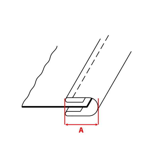 Lemovač 4PLY pro coverlock Leader -  páska 36 mm, A=10 mm 