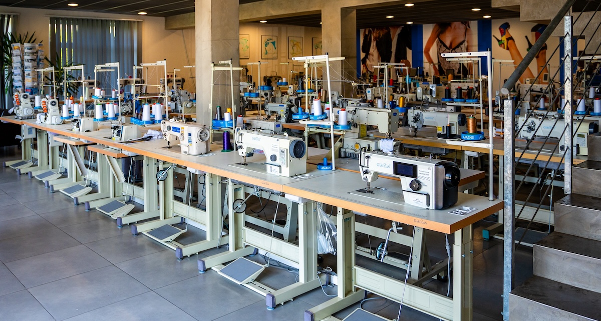 Showroom šicích strojů